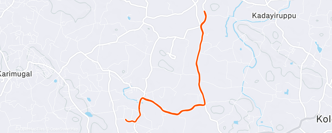 Карта физической активности (Morning Run)