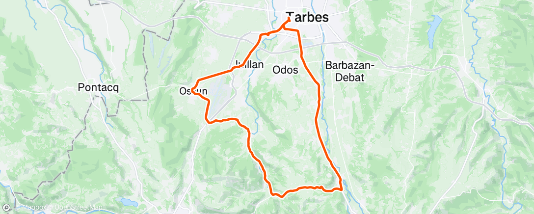 Carte de l'activité
