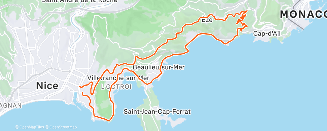 Mapa de la actividad (Afternoon Ride)