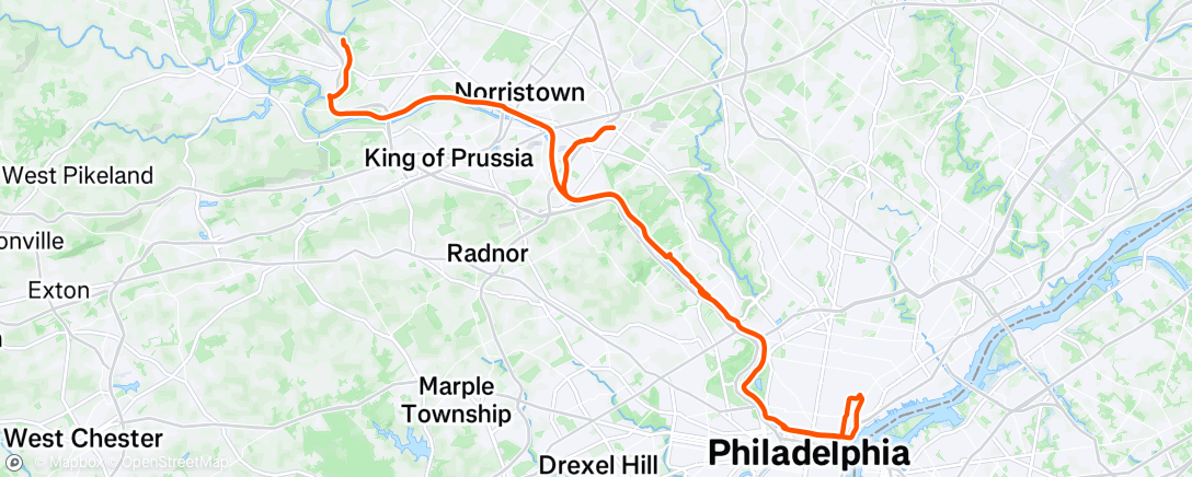 Map of the activity, Morning Ride