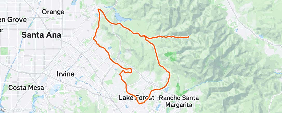 Map of the activity, Morning Ride