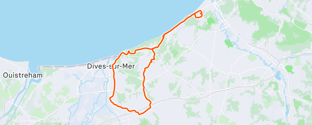 Map of the activity, Lunch Ride