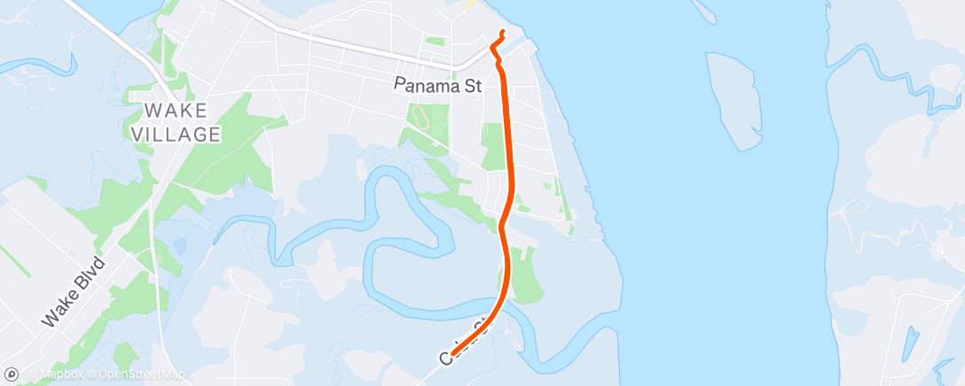 Map of the activity, Lunch Run