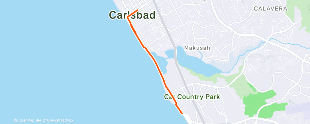 Map of the activity, Carlsbad Walkabout