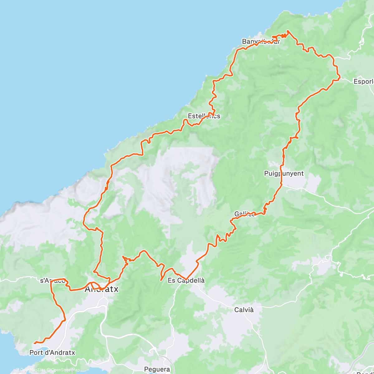 Map of the activity, Balearic D4
Zregenerovať bike 😜
