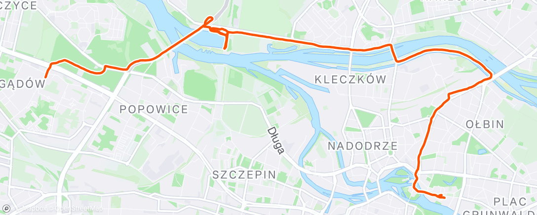 Map of the activity, Morning Ride