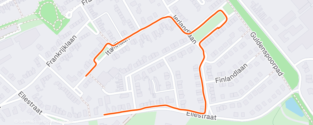 Карта физической активности (Ochtendwandeling)