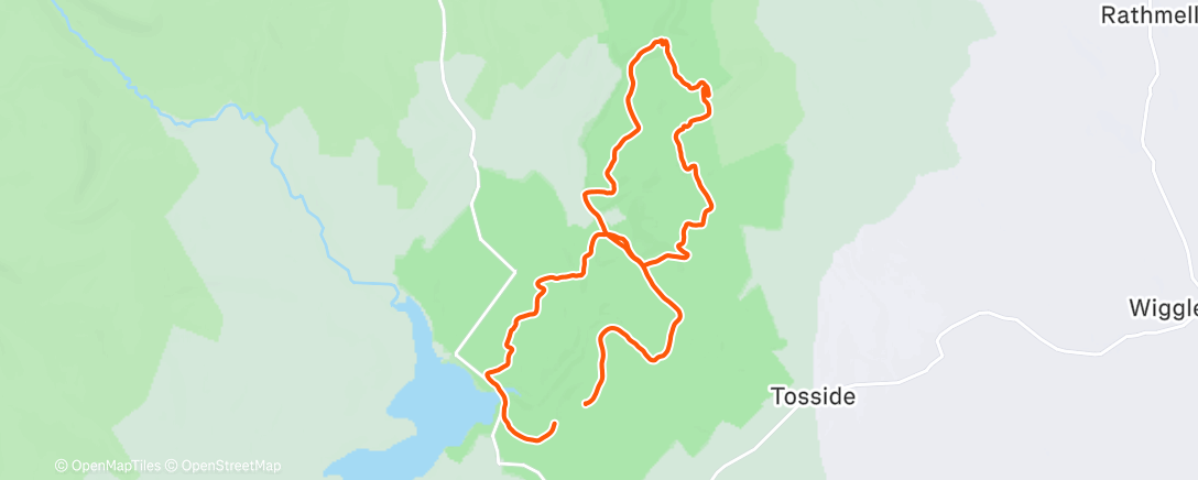 Map of the activity, Gisburn
