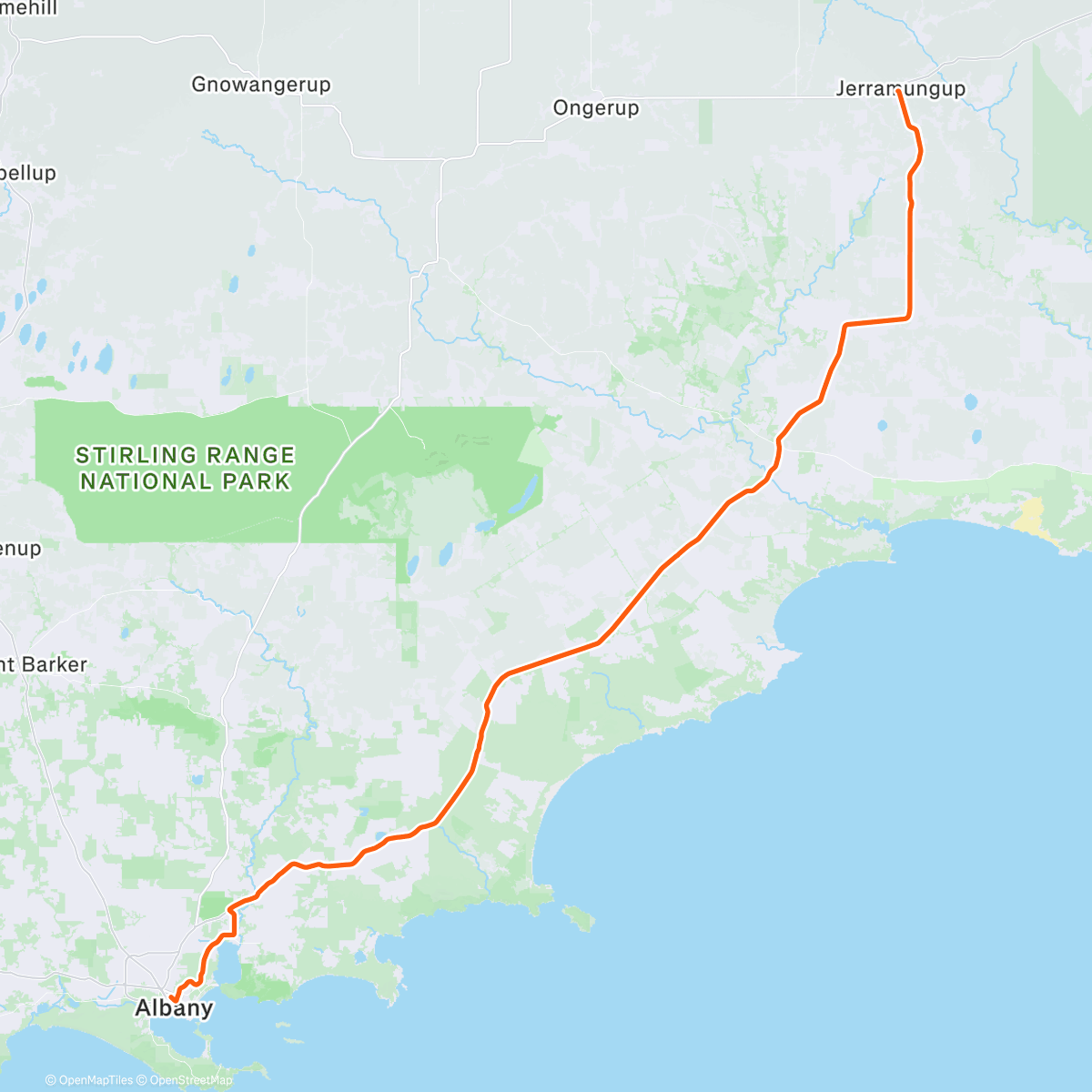 Map of the activity, Pedalling the Planet - Day 251
