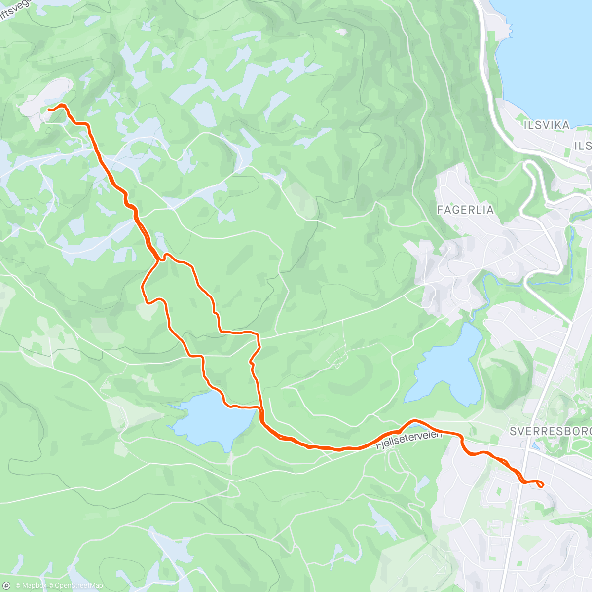 Mapa da atividade, Geitfjellet
