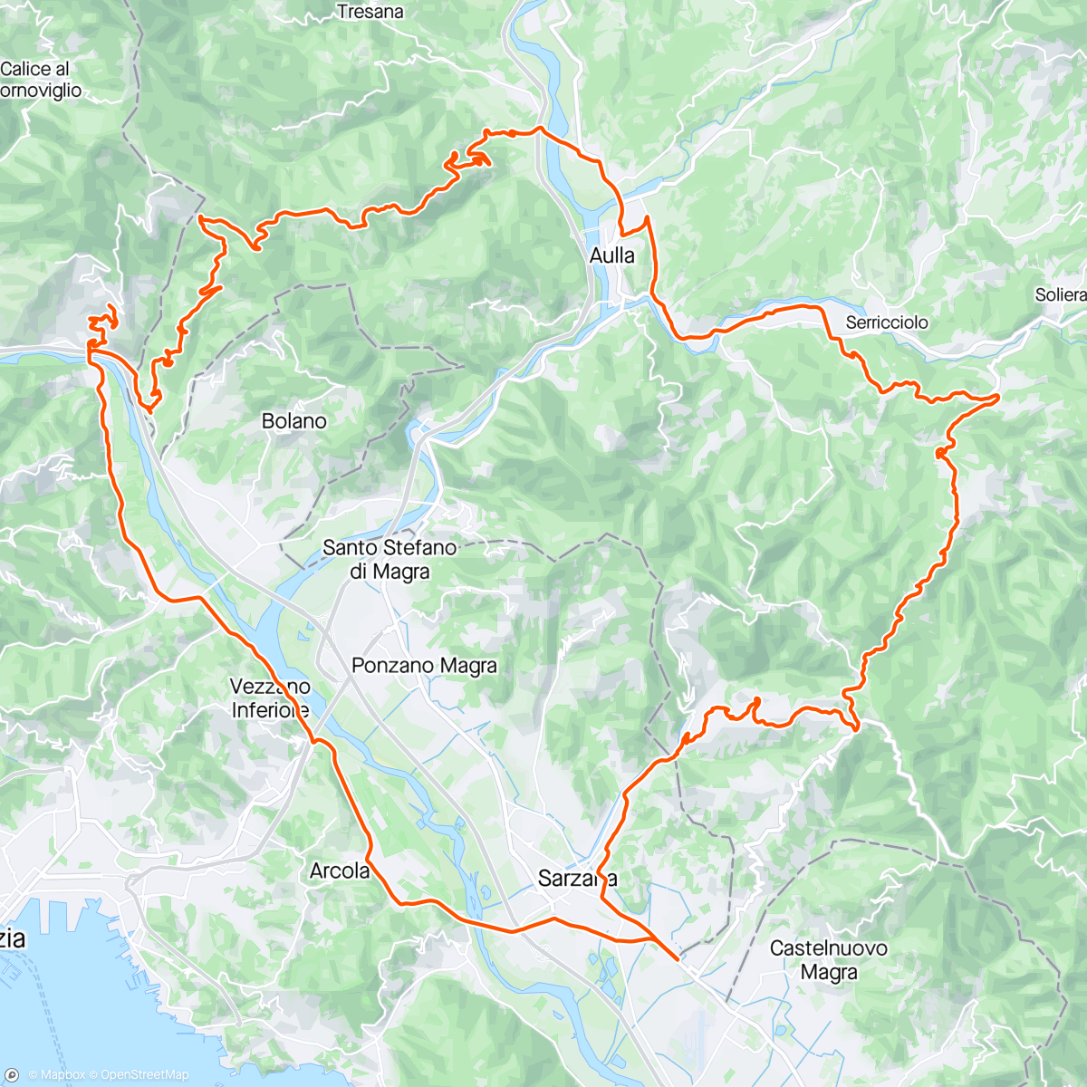 Map of the activity, Giucano Fosdinovo canova terra rossa montedivalli madrigano
