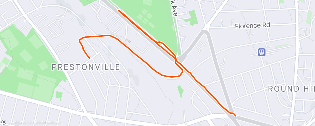 Карта физической активности (Very short Sunday run)