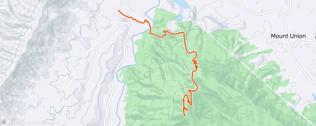 Map of the activity, Virginia AT: Day 1