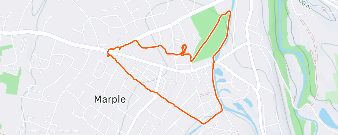 Map of the activity, Afternoon Walk