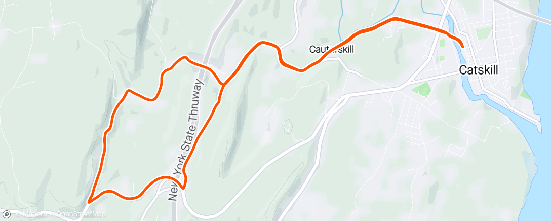 Map of the activity, Catskill Bicycle Depot Ride