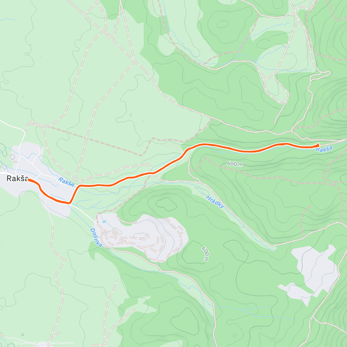 Карта физической активности (Afternoon Run)