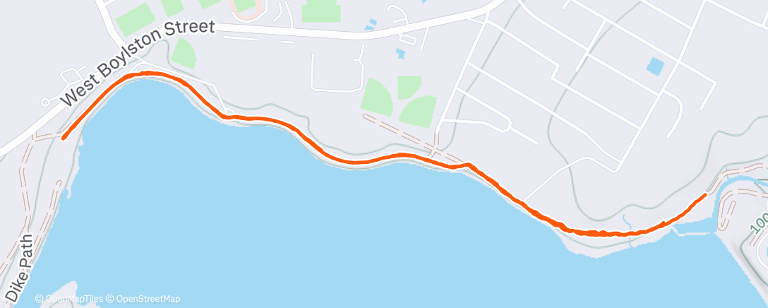 Map of the activity, Afternoon Hike