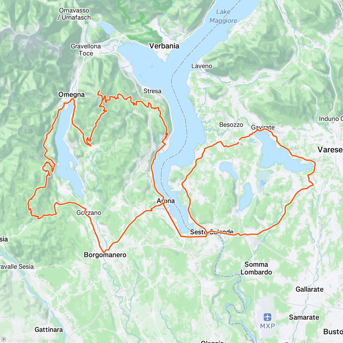 Map of the activity, A spasso col carbonio 🦅🎯💦