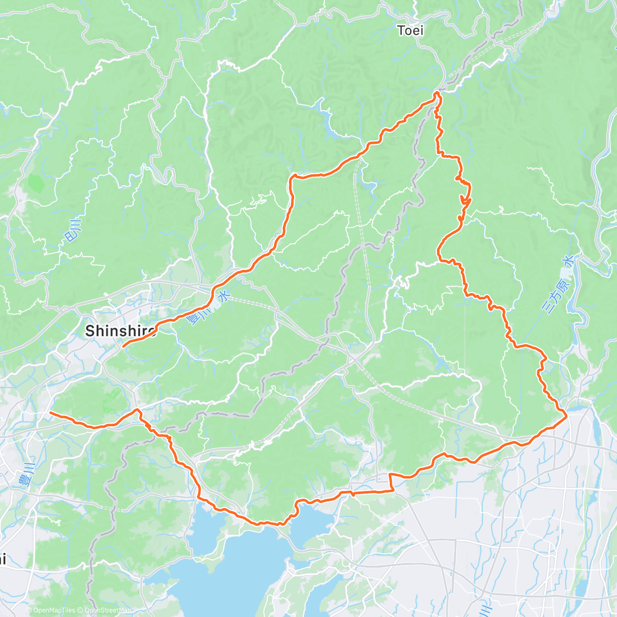 Map of the activity, Morning Ride