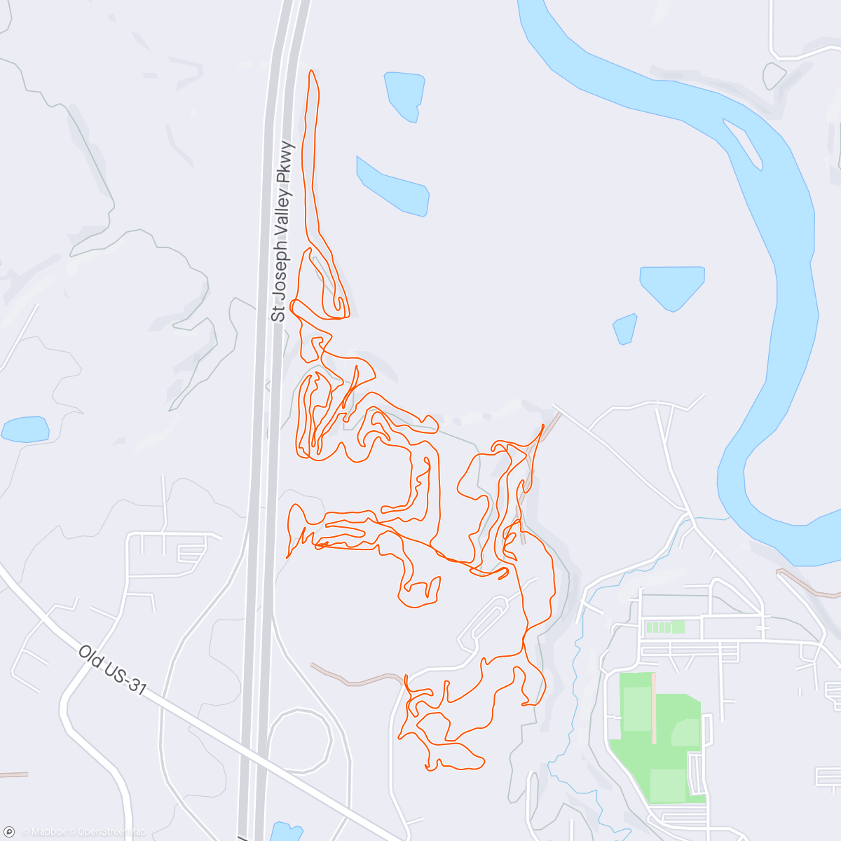 Map of the activity, Fresh tires, near perfect conditions