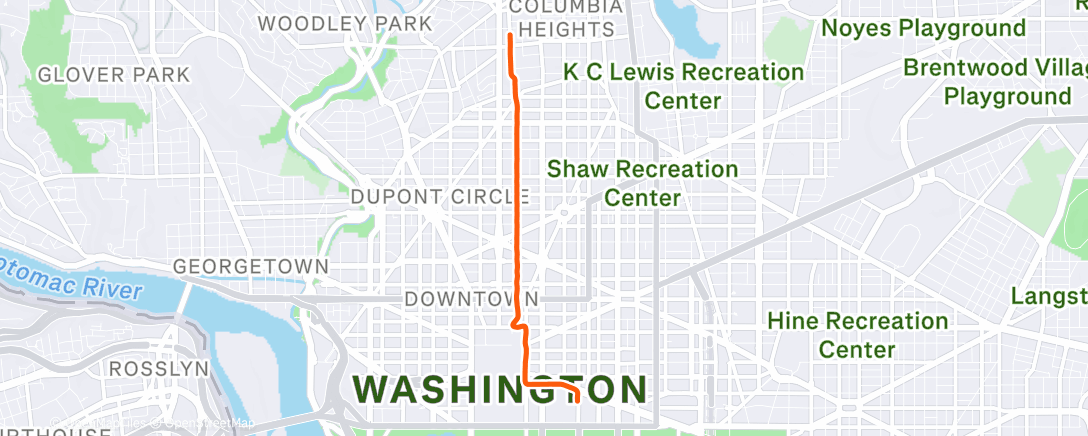 Map of the activity, Afternoon Ride