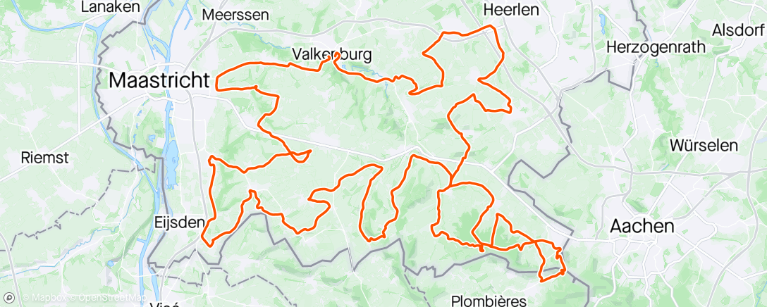 Map of the activity, Limburg met Lars dag 2 🙂