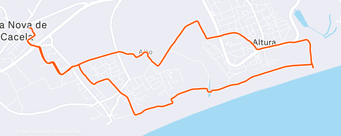 Map of the activity, Lunch Run