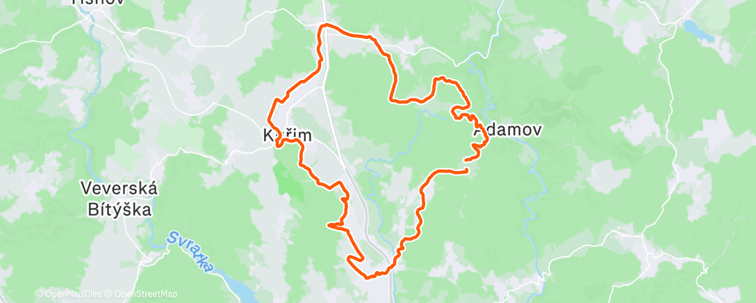 Карта физической активности (Lunch Gravel Ride)