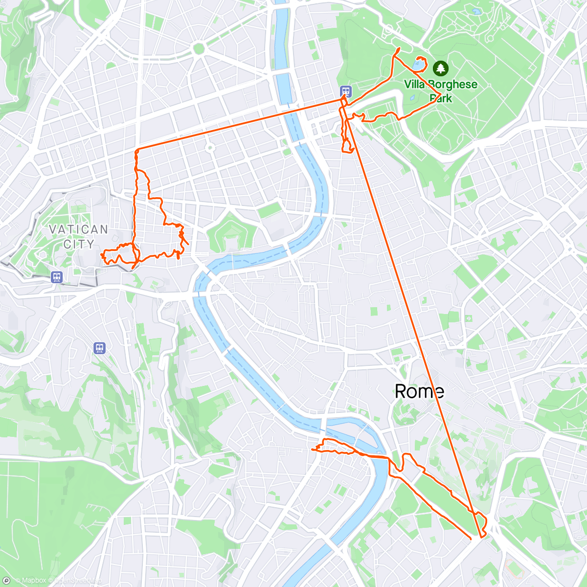 Карта физической активности (Balade dans Rome 🤩)
