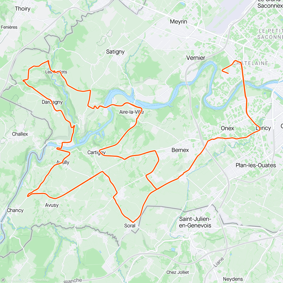 Map of the activity, Tour de Romandie #5