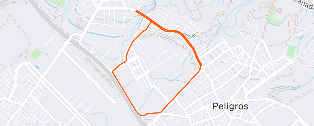Map of the activity, Lunch Run