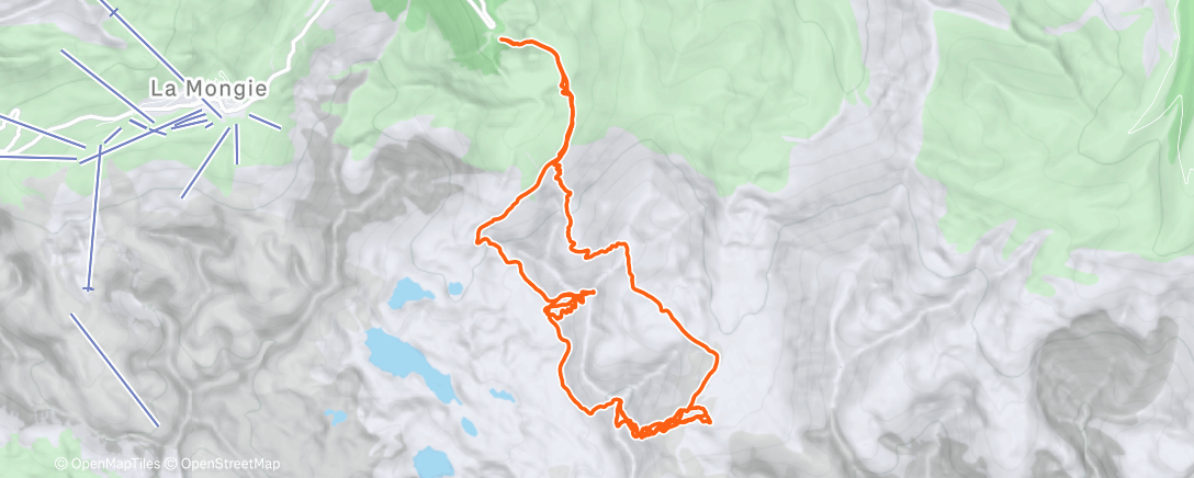 Map of the activity, Morning Backcountry Ski