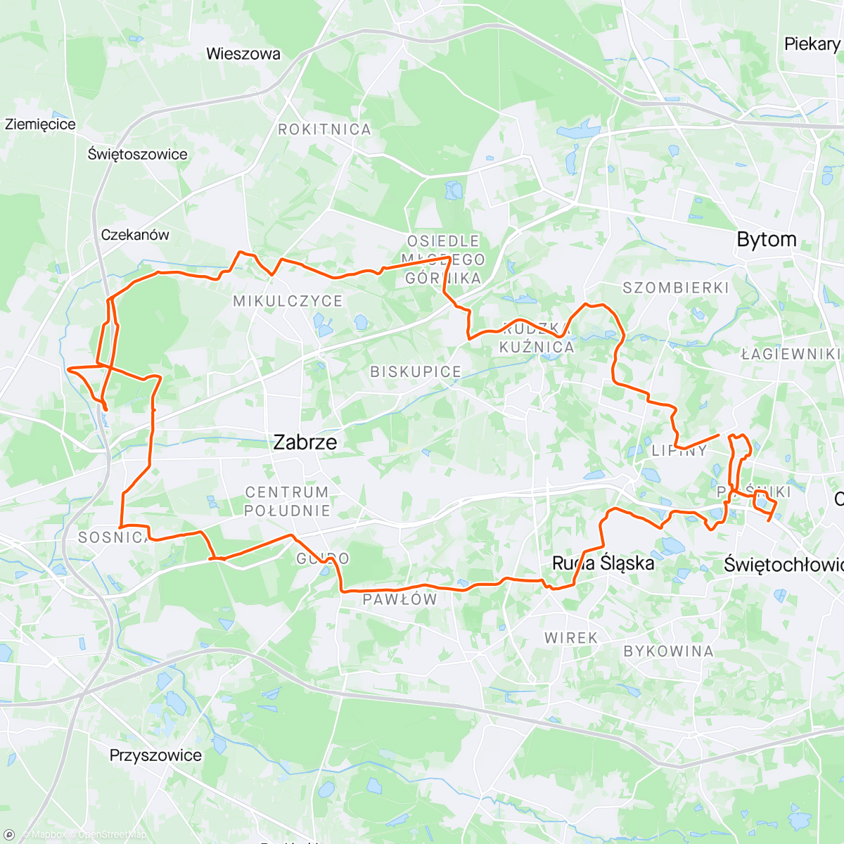 Map of the activity, Maciejów