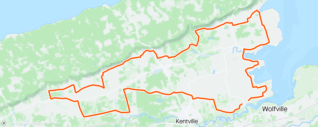 Map of the activity, Wolfville-Roubaix fun. Thanks TT