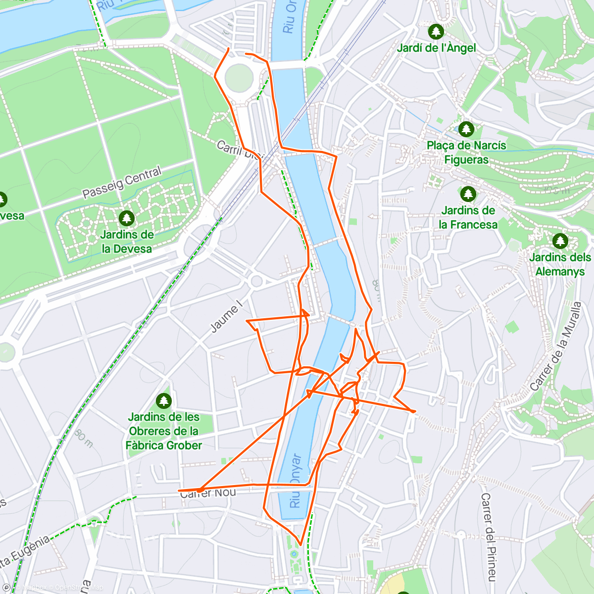 Mappa dell'attività Girona - Sightseeing-Tour & Shopping