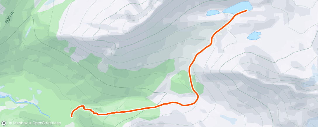 Map of the activity, Svartvassbu - Kveldstur