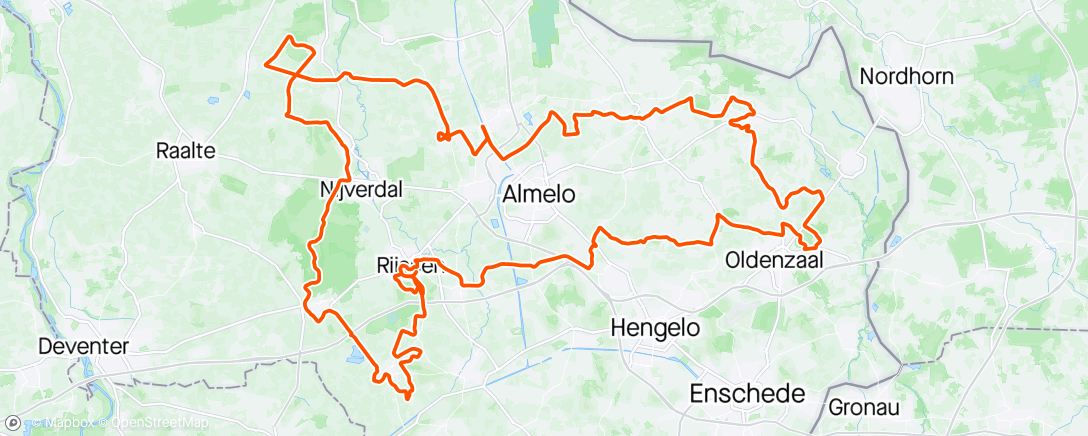 Kaart van de activiteit “Ronde van Overijssel”