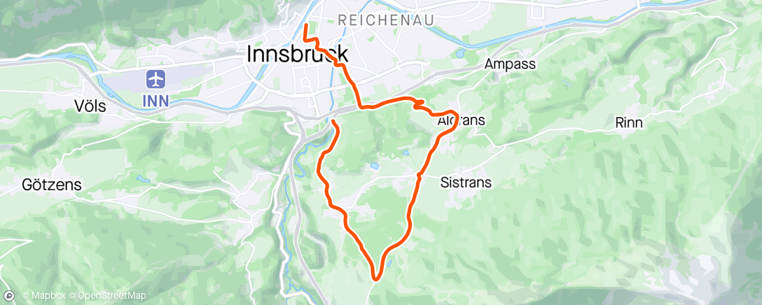 Map of the activity, Buongiorno stamattina  FTP Test (20 min) in Innsbruck