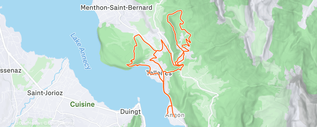 Map of the activity, TALLOIRES 😈