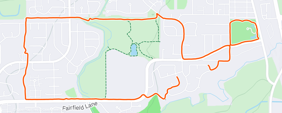 Map of the activity, Lunch Run