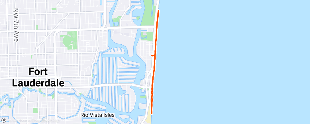Map of the activity, Morning Run