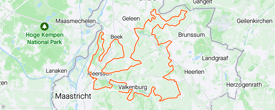 Map of the activity, Amstel Gold Race toerversie 2024