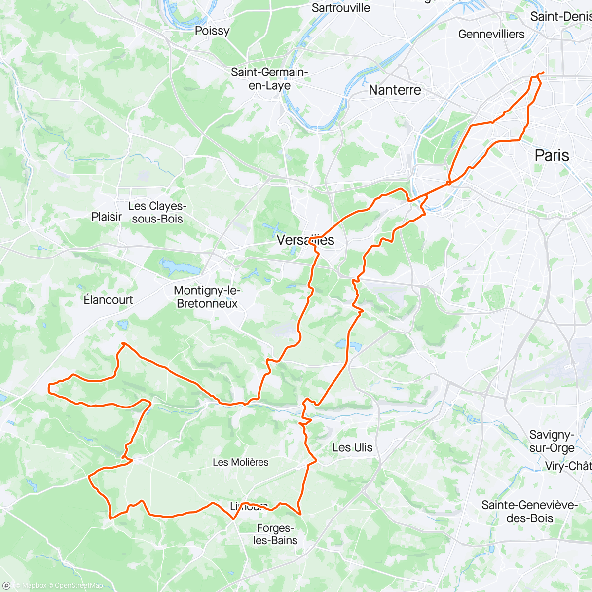 Map of the activity, SLR - Mai-mai dans les orties