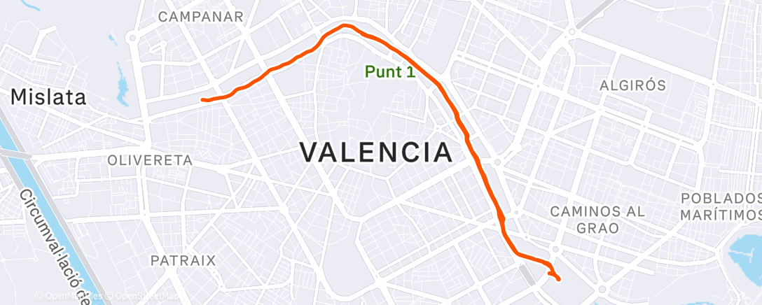 Map of the activity, Lunch Walk