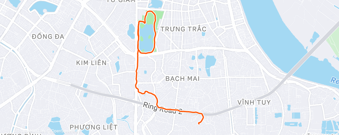 Карта физической активности (Night Run)