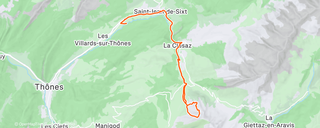 Mappa dell'attività Ski de randonnée le matin