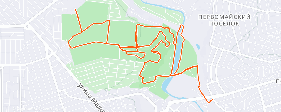 Map of the activity, Гравийный велозаезд (после обеда)