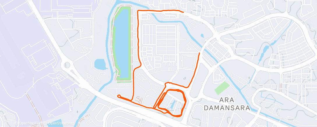 Карта физической активности (Afternoon Run)