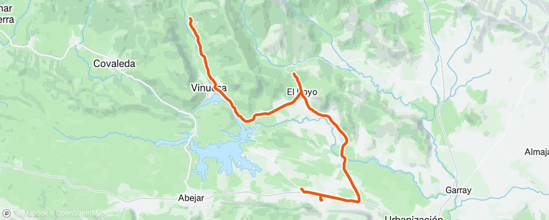 Map of the activity, Bicicleta por la mañana