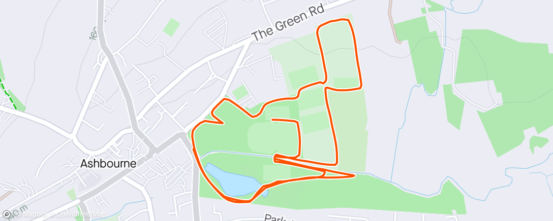 Map of the activity, A run in the park